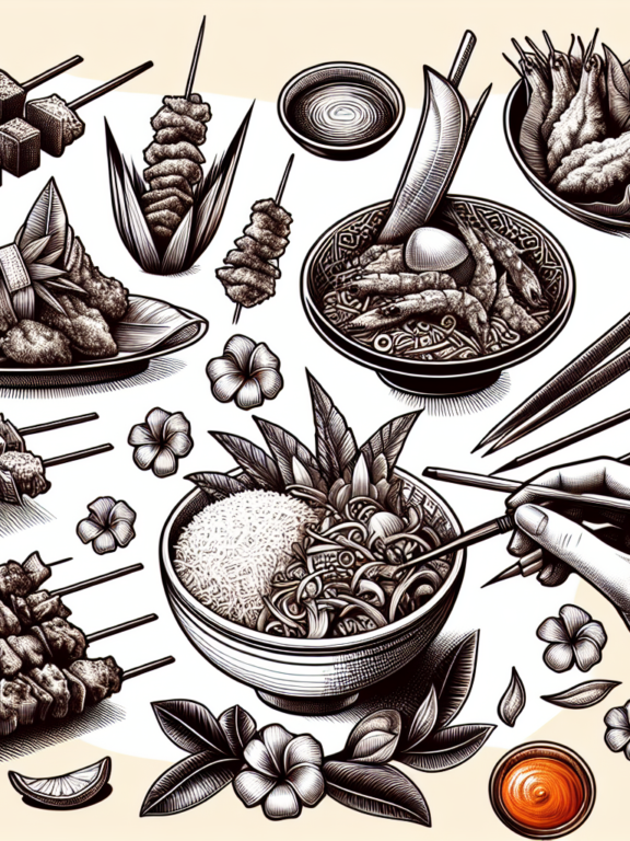 Keindahan Sketsa Makanan Indonesia: Seni yang Menggugah Selera
